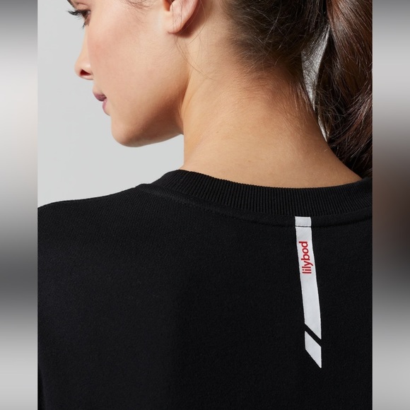 NWT Lilybod Pullover Sweat Lexie Black White Sweatshirt Womens Small - Picture 4 of 5